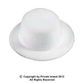 Mini Top Hat with Clips White 5881