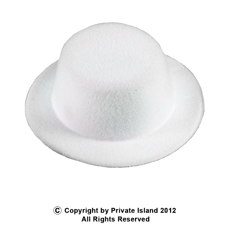 Mini Top Hat with Clips White 5881