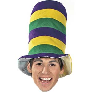 Mardi Gras Party Supplies | Mardi Gras Wholesale | Mardi Gras Top Hat 5948D