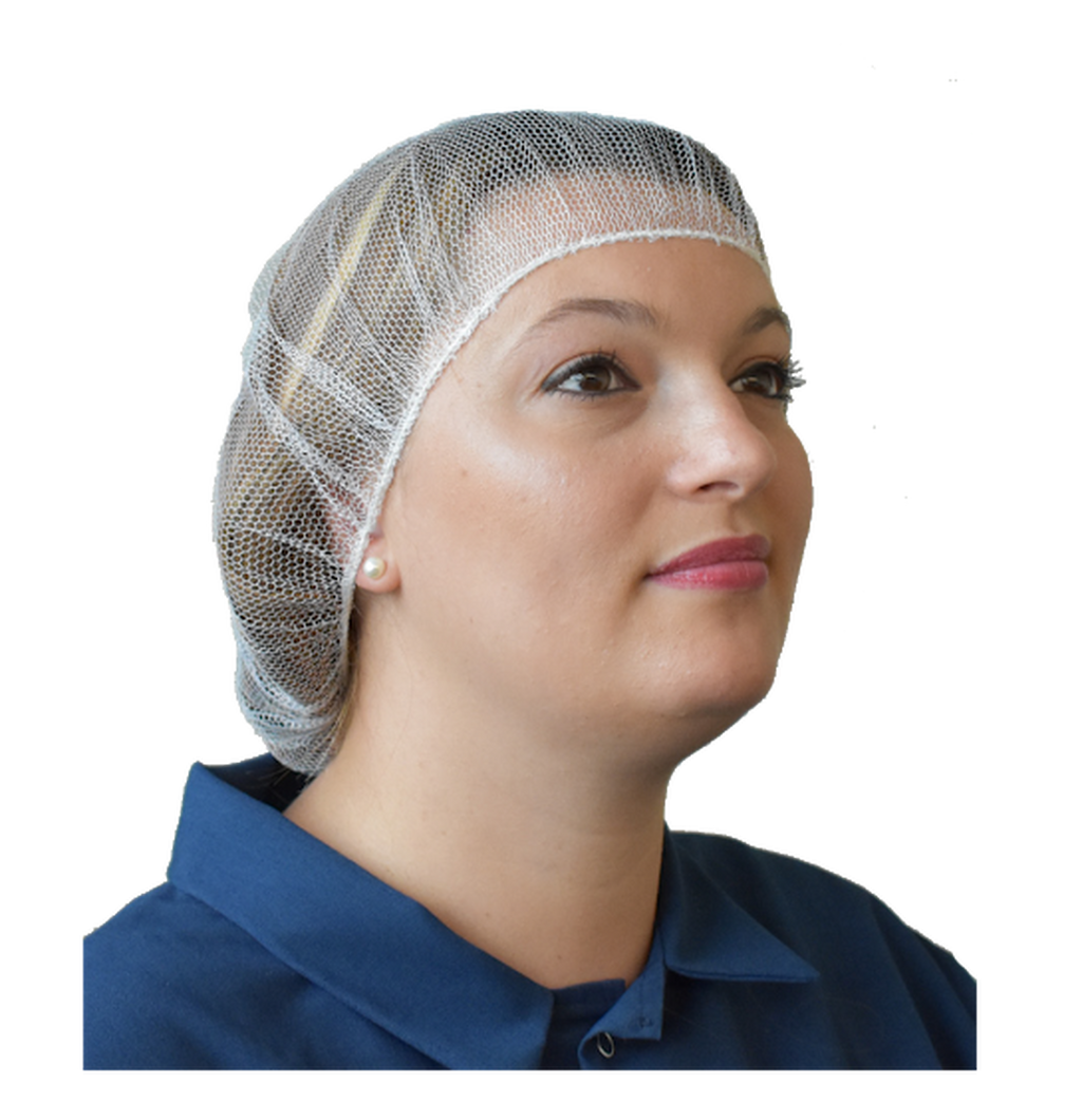 Black/Blue/White Hair Nets Bulk | 100 Pack 21" Width for Foodservice/Hospitals  15034321