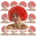 Red Clown Afro Wig 12 PACK 6032D