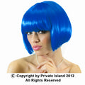 Blue Bob Wig Short Wig Costume Supermodel 12 PACK 6044