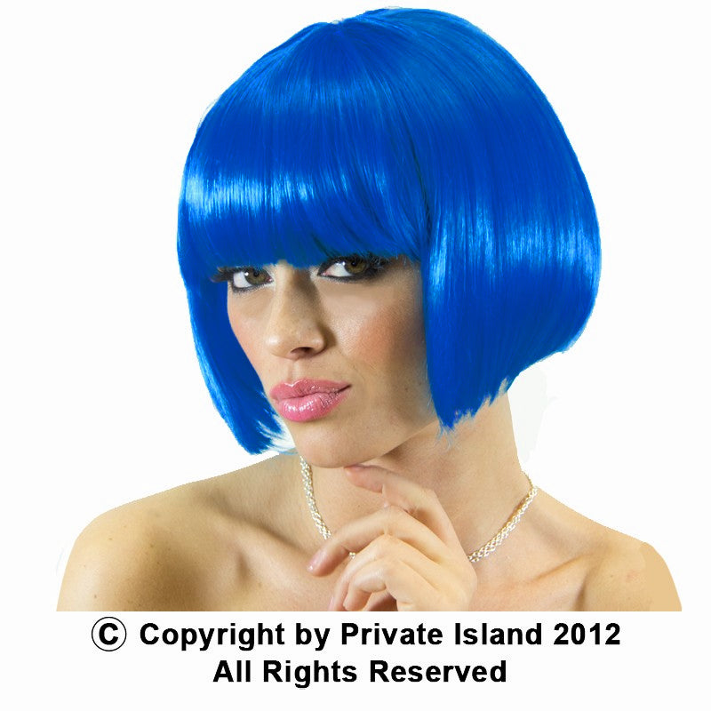 Blue Bob Wig Short Wig Costume Supermodel 12 PACK 6044