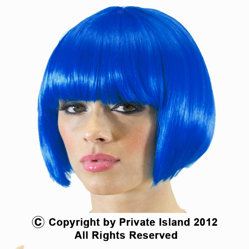 Blue Bob Wig Short Wig Costume Supermodel 12 PACK 6044