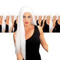 White 24 Inch Wicked Straight Wig 12PK  6049D