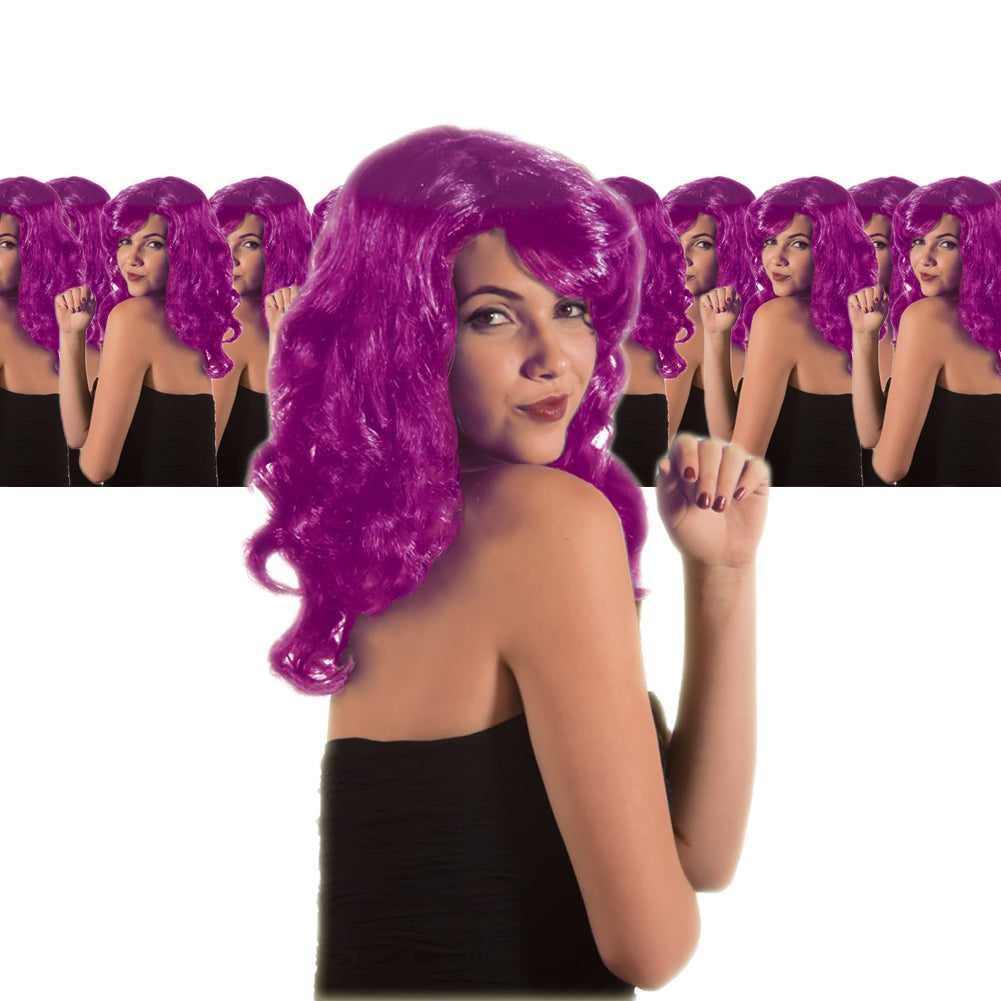 Purple Glamour Wig 6067D