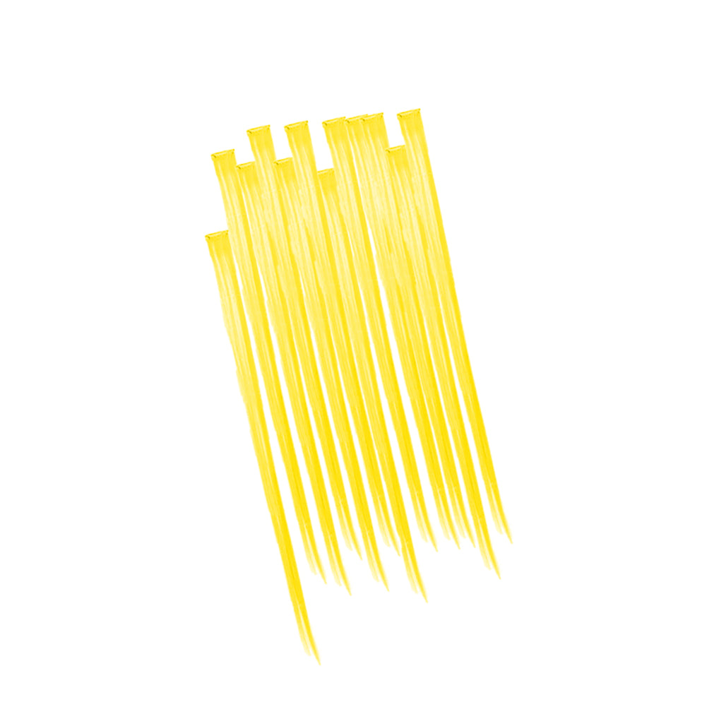 12 PACK Yellow Hair Extensions 6153D