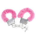 Pink Furry Handcuffs | Wholesale Pink Handcuffs | 1817 12 PACK