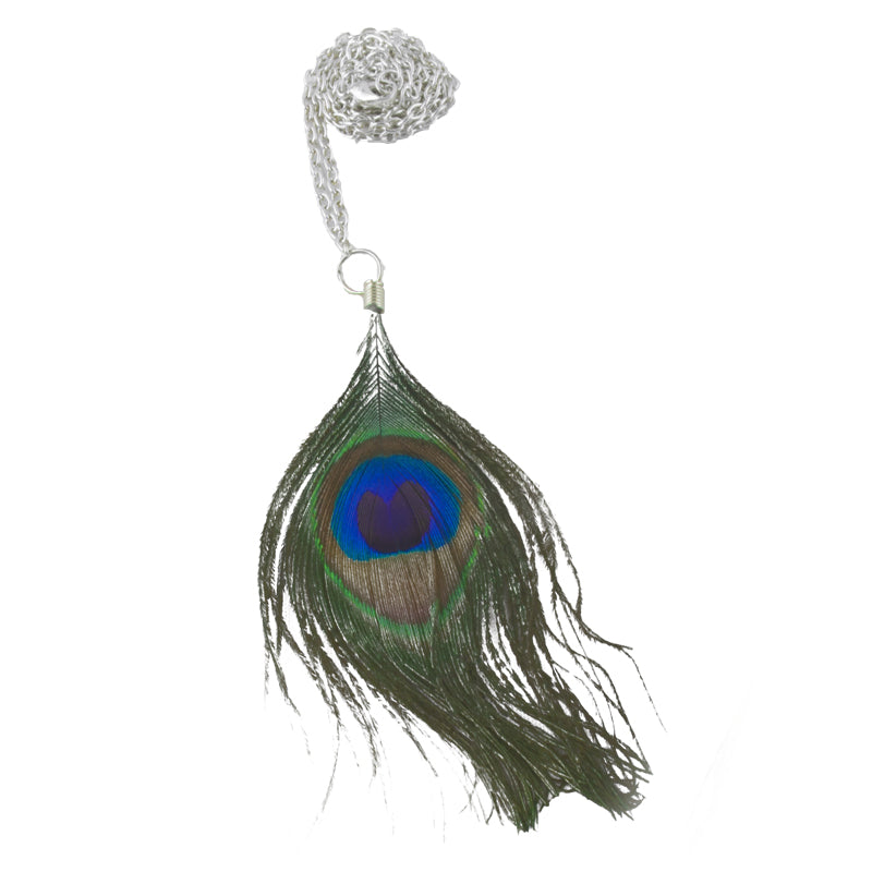 12 PACK Peacock Feather  Necklace 6534