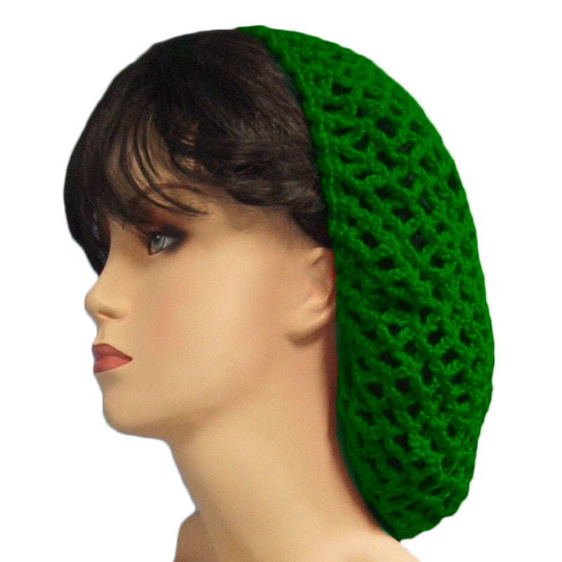 Kelly Green Crochet Hair Snood 6625