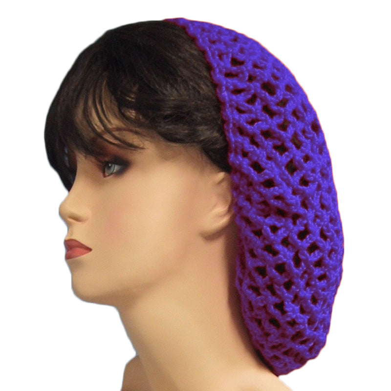 Purple Crochet Hair Snood 6632