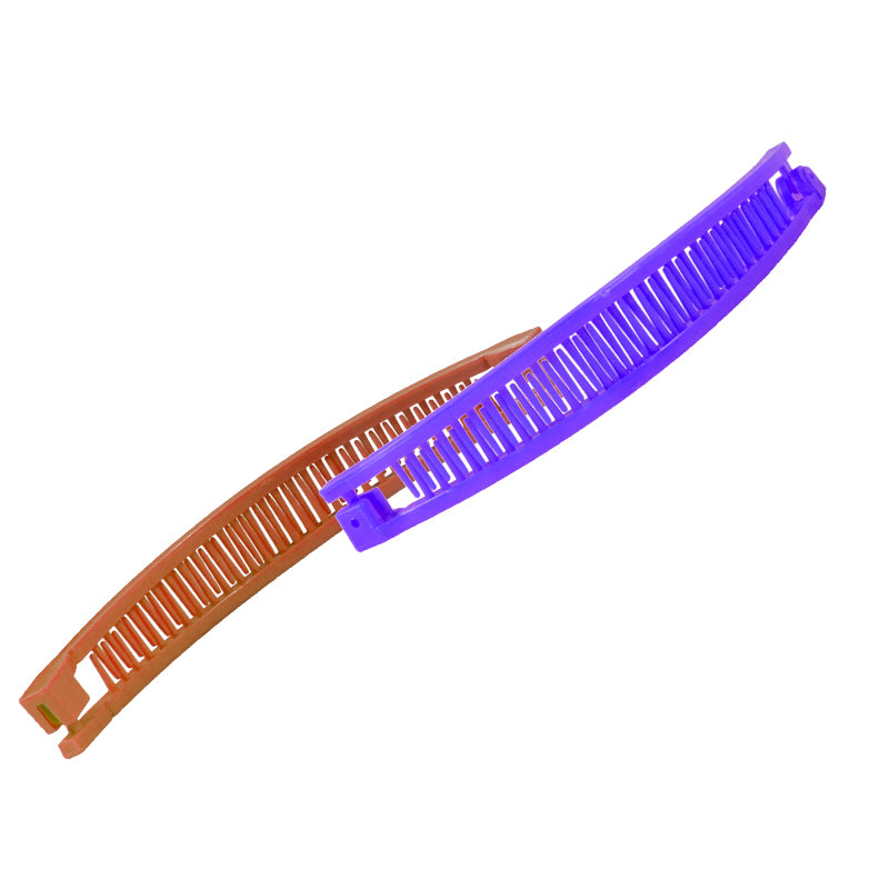 80's Banana Clips 12-Pack Mix Colors 6676