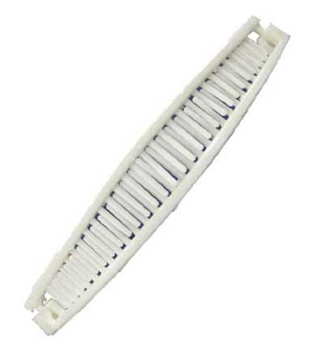White Banana Clips 6684