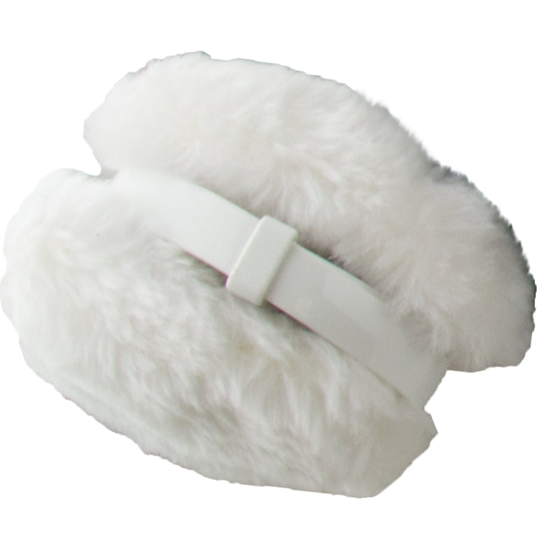 White Furry Ear Warmers 6706