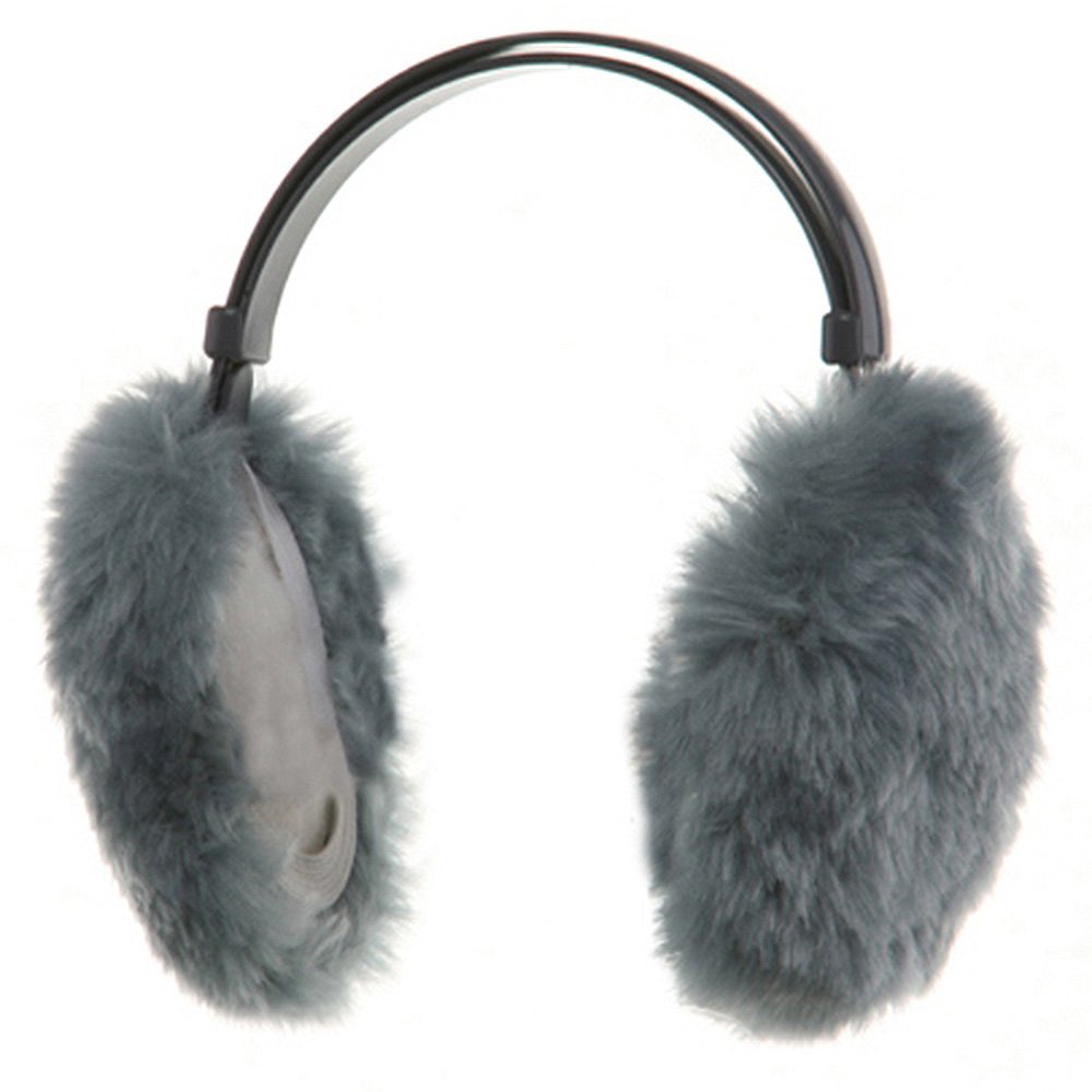 Furry Ear Warmers Gray 6710