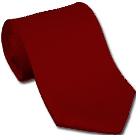 Burgundy 3.75" Wide Standard Satin Tie 6816
