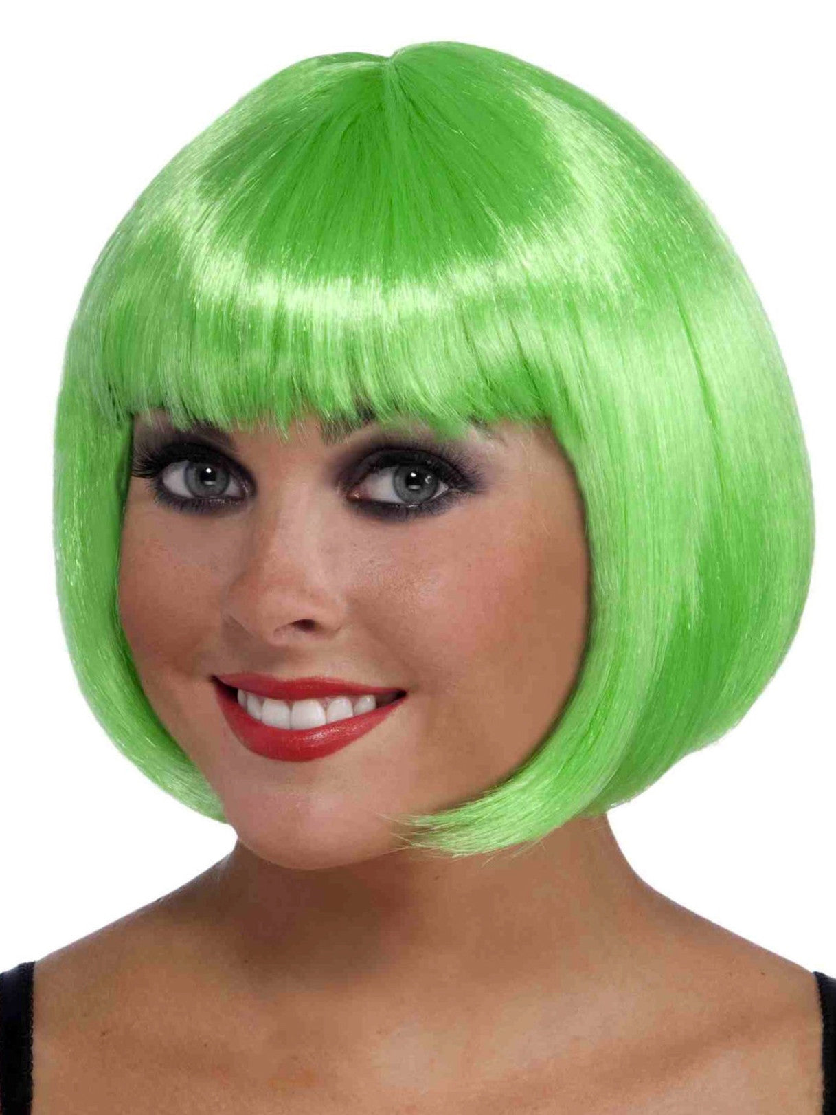 Straight Short Green Bob Wig 12 PACK 6062S