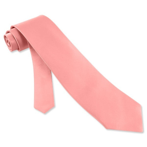 Light Pink 3.75" Wide Standard Satin Tie 6829