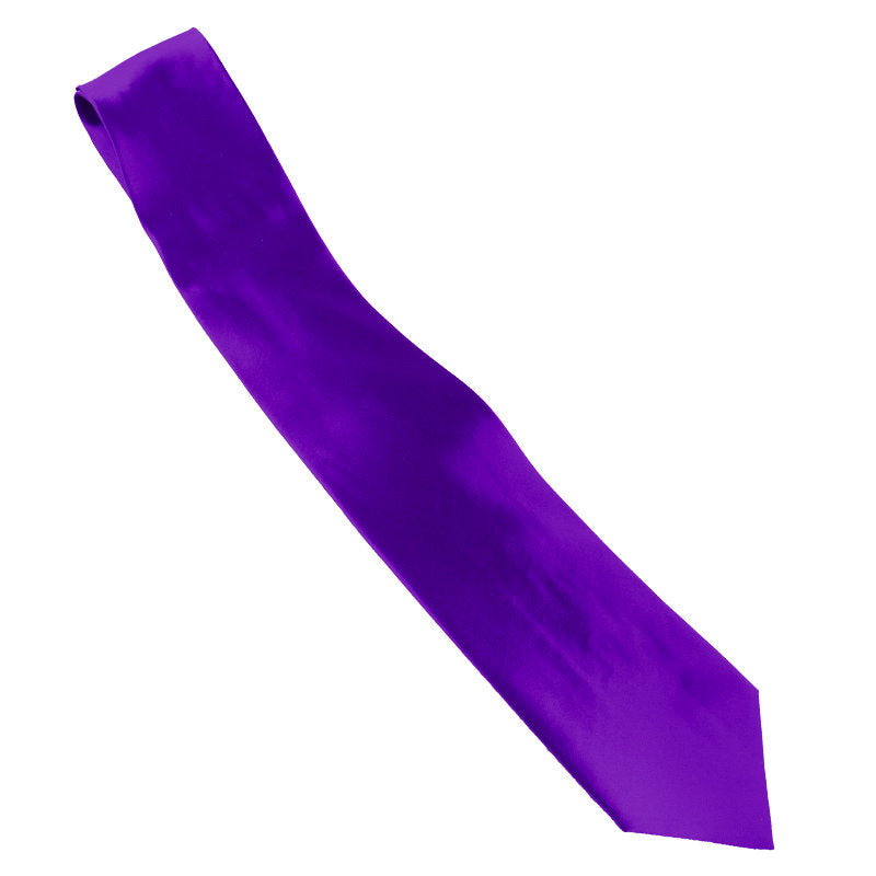 Satin Tie Purple 3.75" Wide Standard 6830