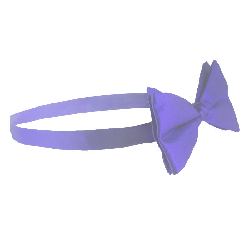 12 PACK Satin Bow Tie Purple Men's  6832