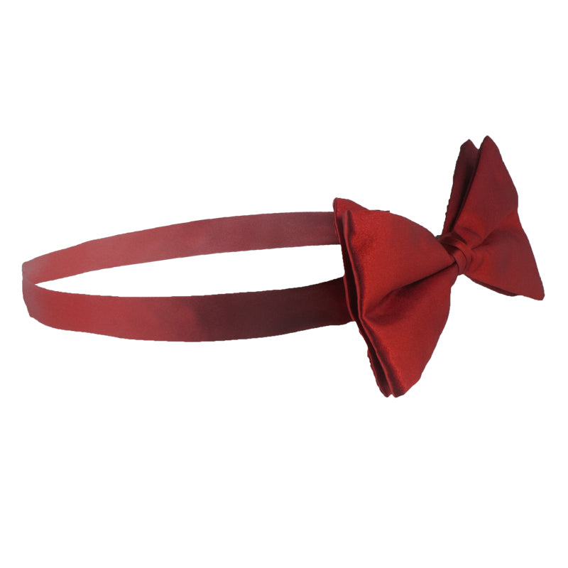12 PACK Satin Bow Tie Men's Burgundy 6841D