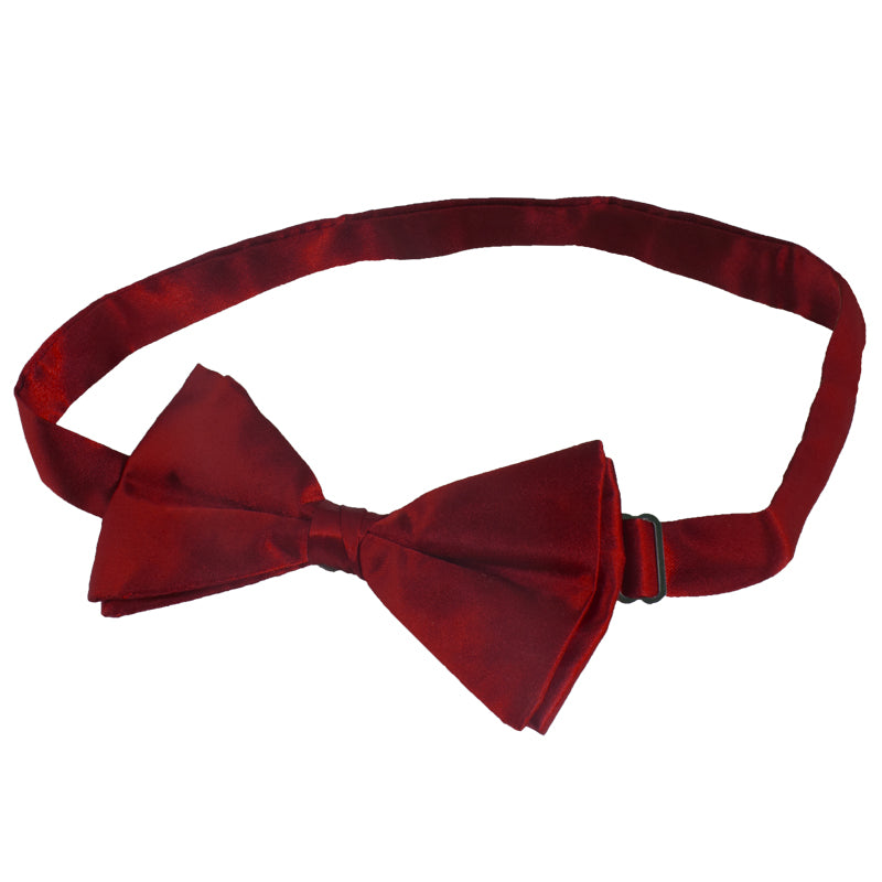12 PACK Satin Bow Tie Men's Burgundy 6841