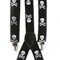 Skull and Crossbones Adjustable Suspenders 6869