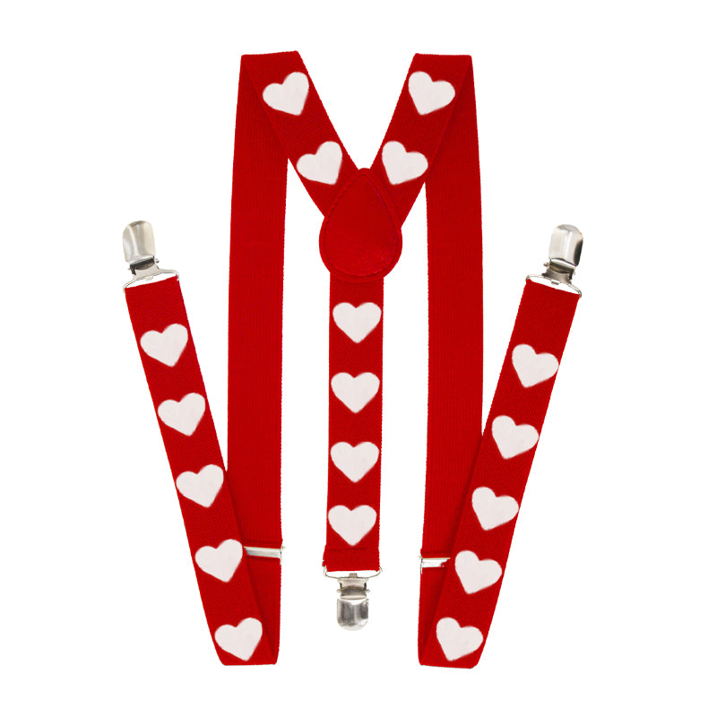 Valentine Hearts Suspenders Custom Made Toddlers/Kids/Adults 6870