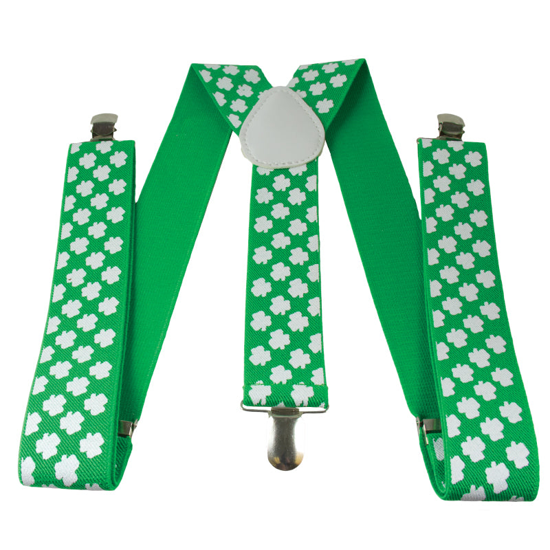 St Pattys Day Suspenders | Shamrock Suspenders | 6871