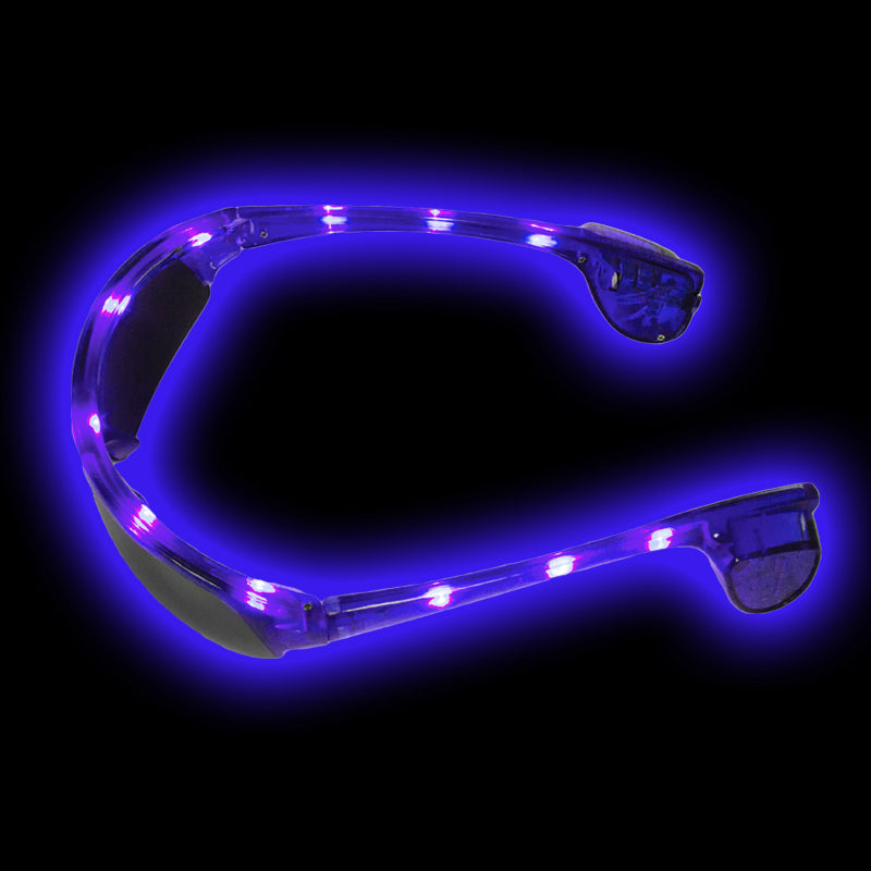 Blue Rave LED Aviator Style Sunglasses 7102