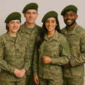 Military Wool Beret Green 22.5" Standard Adult Size 1364