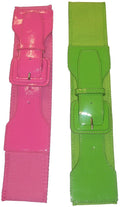 12 PACK  Wild Pink Lauper Style 80's Elastic Frill Belt  WS2408D