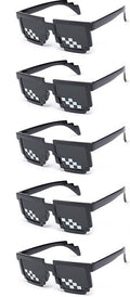 Pixel Sunglasses Black Frame Black Lens 10 PACK 7314