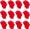 12 PACK PAIR Child Red Gloves WS5033D