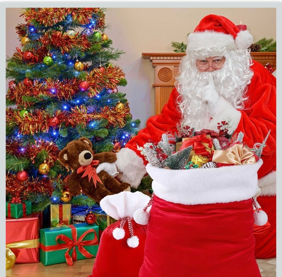 Giant Santa Sack | Jumbo Santa Sack | 2 Sacks 13090