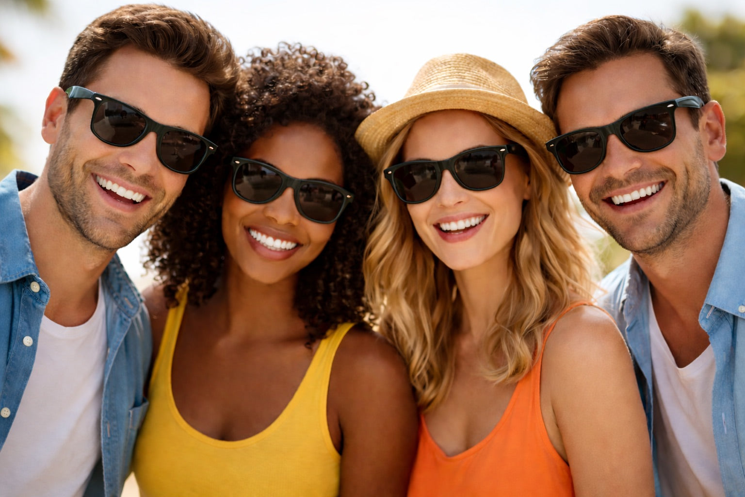 Black Sunglasses Iconic 80's Style  - Adult Style 1051A