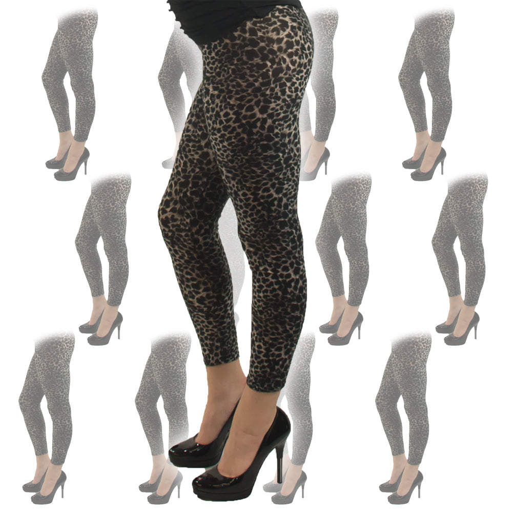 Leopard Print Leggings 12 PACK 8018D