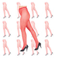 Red Fishnet Pantyhose 12 PACK 8042D