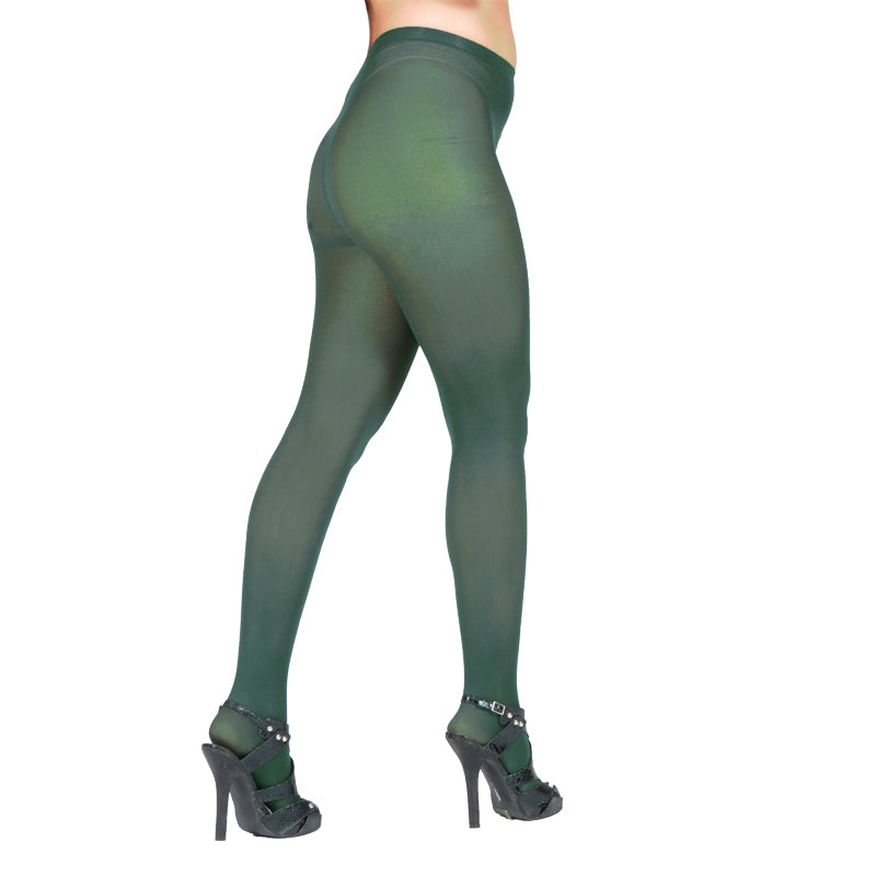 Super Control Top Dark Green Tights Opaque 12 PACK 8060D