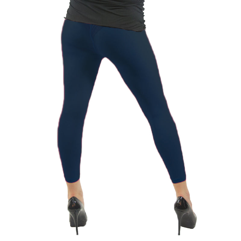 Navy Blue Footless Leggings 8090