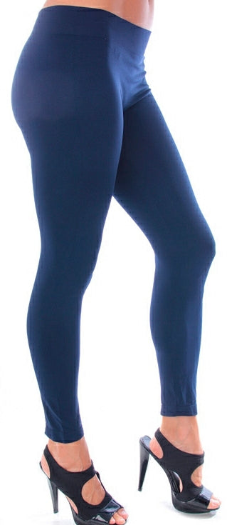 Navy Blue Footless Leggings 8090