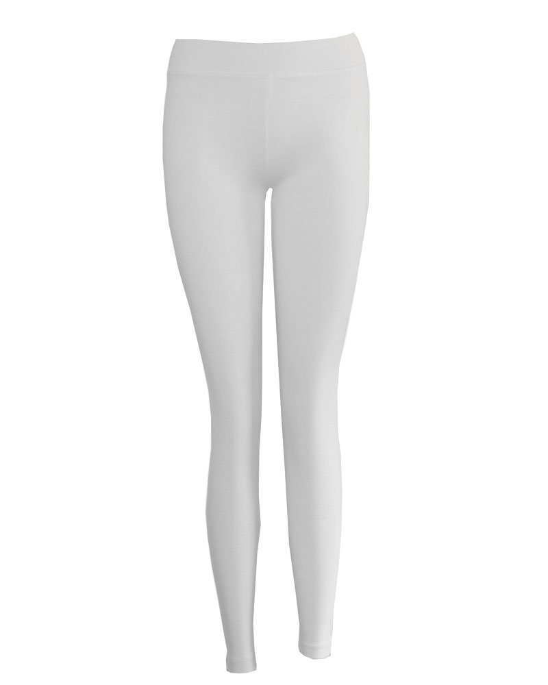 White Footless Leggings 8092