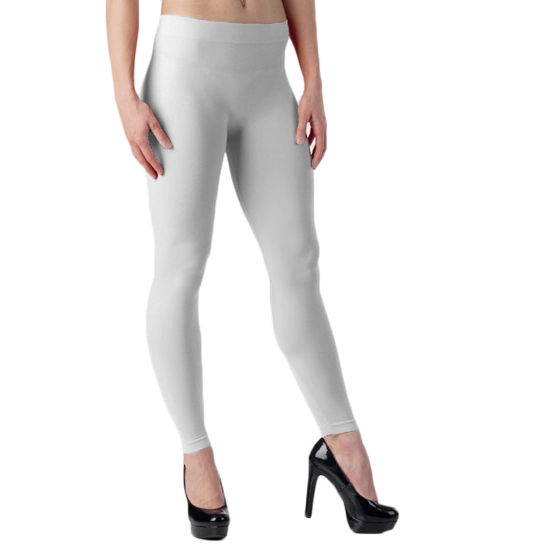 White Footless Leggings 8092
