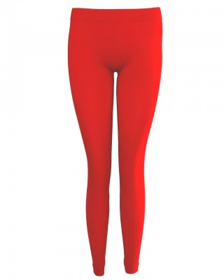 Premium Opaque Red Footless Leggings Tights Cotton/Polyester 12 PACK 8093D
