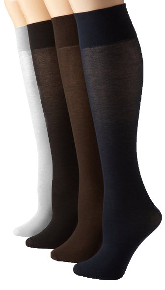 12 PACK Opaque Knee Highs Mix Colors 8100