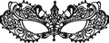 Filigree Black Mask Laser Cut Venetian Masquerade Mardi Gras 9229