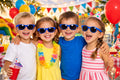 Kids Sunglasses | Blue Iconic 80's Sunglasses 100% UV 400 12 PACK 13007