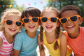 Kids Orange Sunglasses 12 PACK Party Favor Quality Ages 3-9 | 398