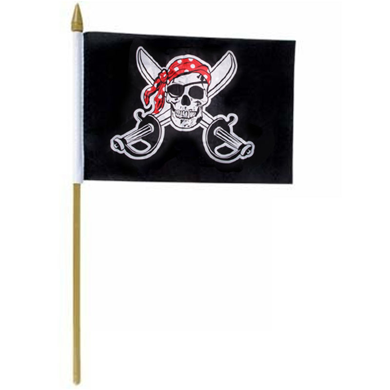 Pirate Crossbones Flags 12 x18 " 9073