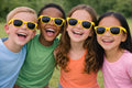 Kids Yellow Sunglasses 12 PACK Party Favor Quality Ages 3-9 | 400